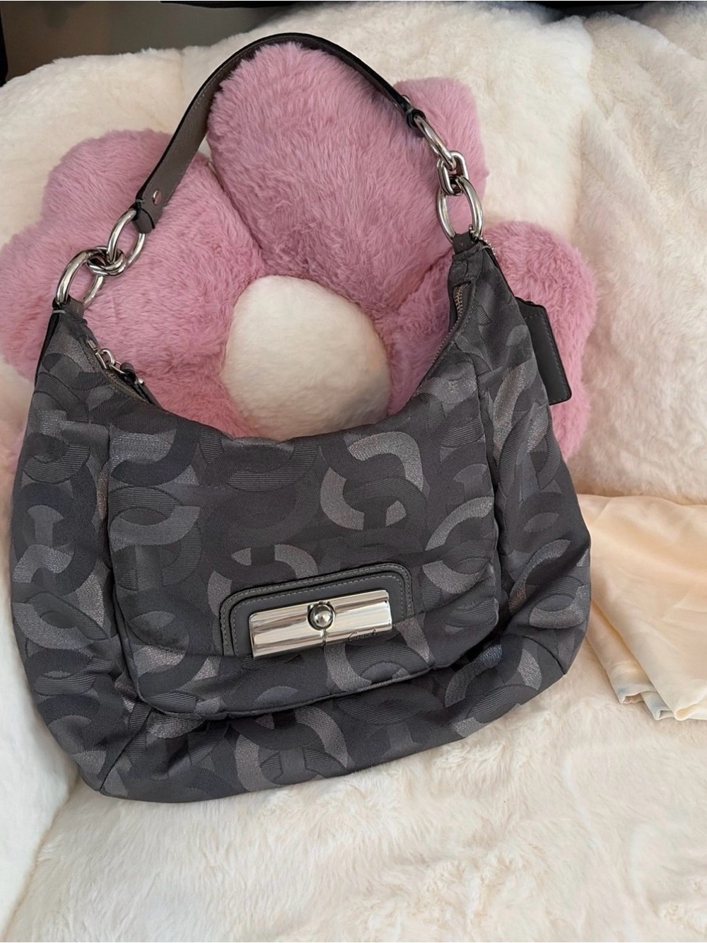 Coach Kristin Metallic Hobo Shoulder Bag